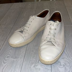 John Lobb Levah, white leather, UK size 11